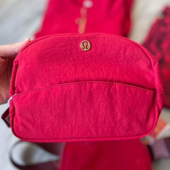 NWT Lululemon Double-Zip Pouch, Dark Red (LNY Edition) - Picture 6 of 6